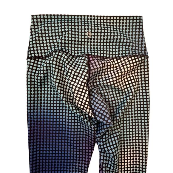 Lululemon Wunder Under Pant III *Full-On Luon in Cosmic Dot White Multi / Black - Picture 10 of 12